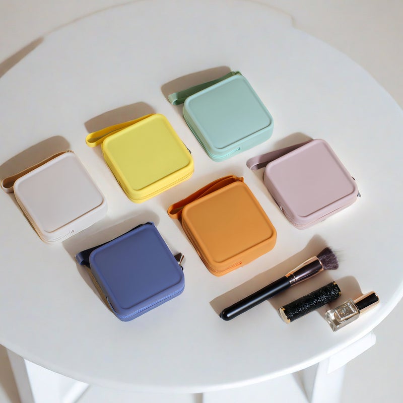 Cosmetic Bag Large Capacity Coin Purse Silicone Travel Storage Bag Ladies Earphone Small Single Custom Silicone Cosmetic Bag - Image 4